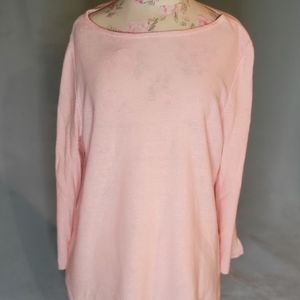 J Jill spring sweater in pastel pink